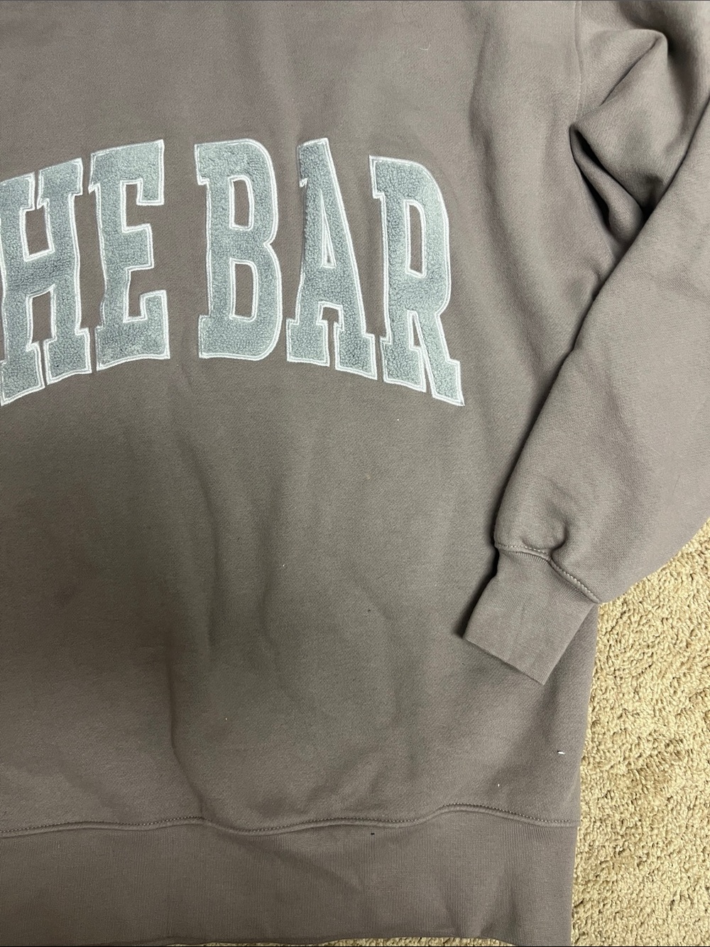 THE BAR cinder/gray Turtleneck Sweatshirt - S - Picture 3 of 4